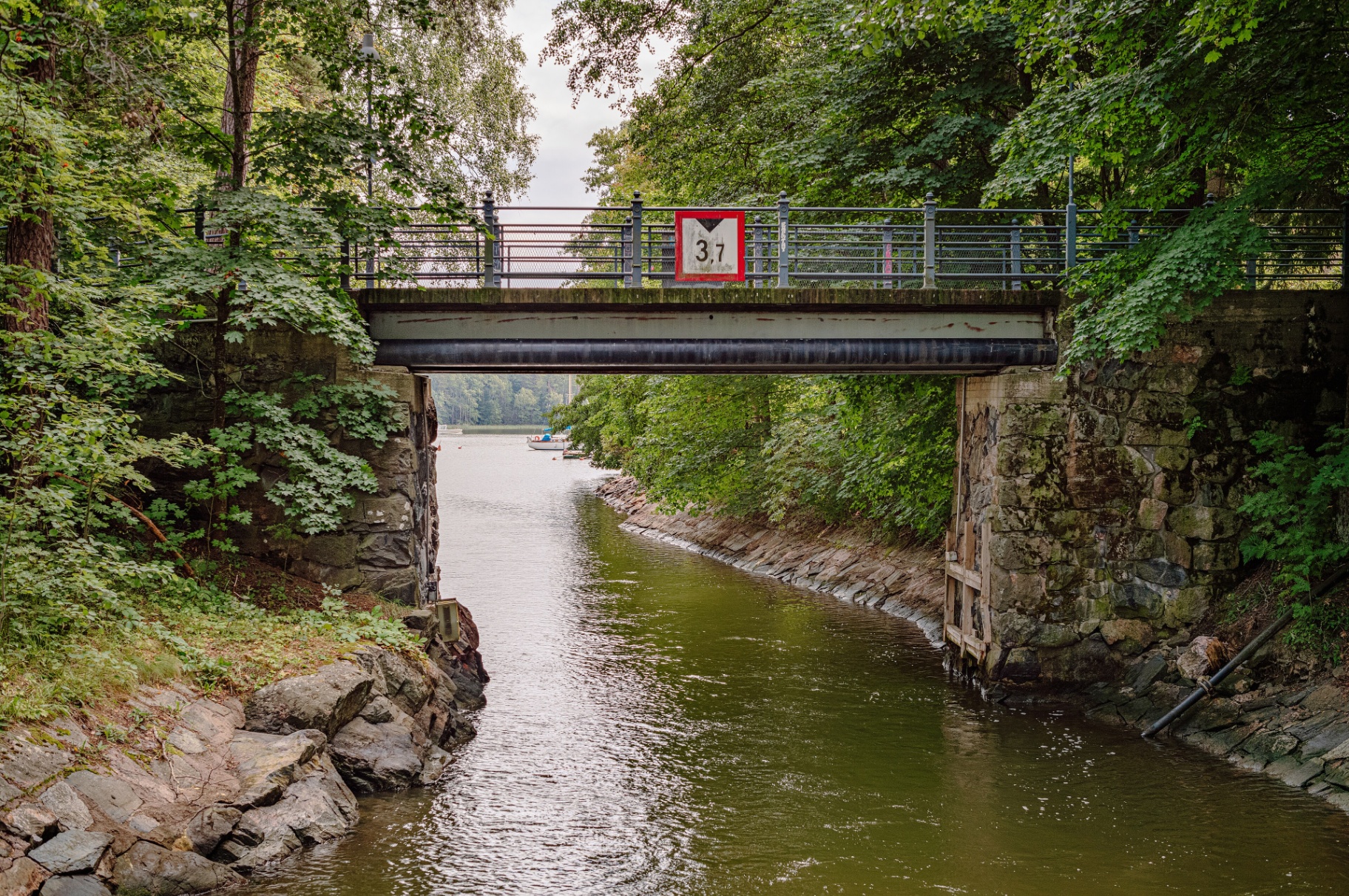 Laajasalo canal bridge in Helsinki